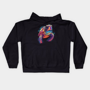 Sea Turtle Smiling Kids Hoodie